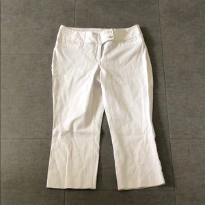 Alfani White Crop Pants Size 8P